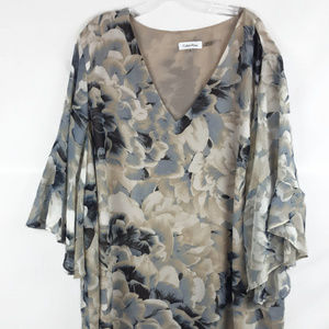 Calvin Klein Blue Floral Blouse